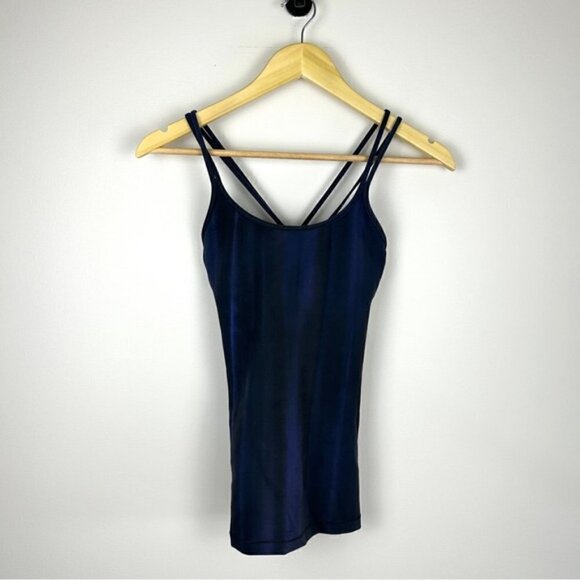 Lululemon Free To Be Tank *Everlux Brushed Spray Dye Lunar Purple Intergalactic - Picture 6 of 7